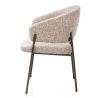 Gavin, chaise à accoudoirs - steelbrown - ressorts ensachés - tissu Luton - Henders and Hazel