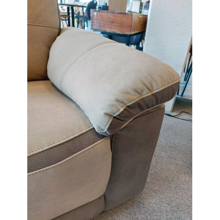 Fauteuil relax électrique SUSY en tissu bicolore avec port USB