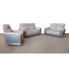 Fauteuil relax électrique SUSY en tissu bicolore avec port USB