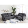 Canapé 3 places BOOM en tissu avec 2 relax électriques