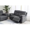 Canapé 2 places BOOM en tissu avec 2 relax manuels