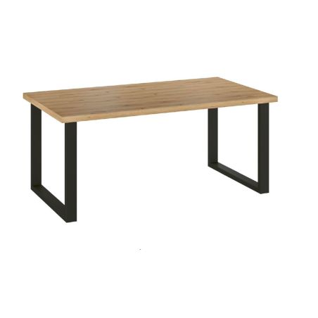 Salle à manger complète GABRIEL LIGHT en décor chêne clair avec table 210 cm sans LED