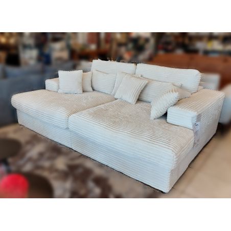 Canapé lounge DOUDOU CONFORT en tissu velours cotelé - profondeur 170 cm