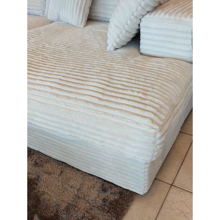 Canapé lounge DOUDOU CONFORT en tissu velours cotelé - profondeur 170 cm