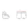 Canapé lounge DOUDOU CONFORT en tissu velours cotelé - profondeur 170 cm