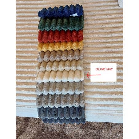 Canapé lounge DOUDOU CONFORT en tissu velours cotelé - profondeur 170 cm