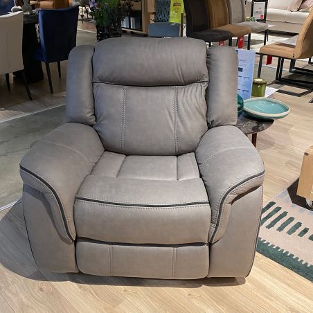 Fauteuil 1 place DOVER en tissu avec relax électrique