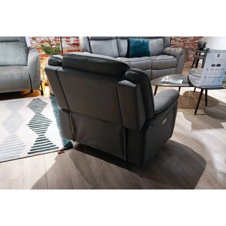 Fauteuil 1 place DOVER en tissu avec relax électrique