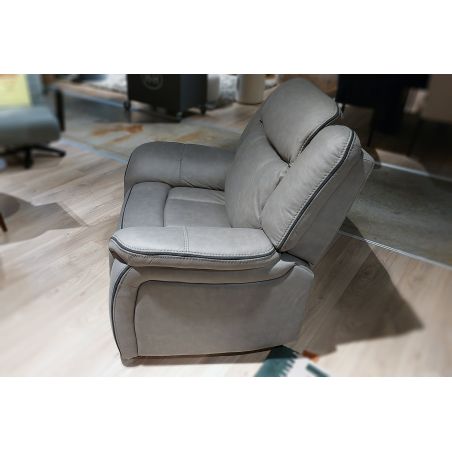 Fauteuil 1 place DOVER en tissu avec relax électrique