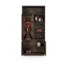 Gijon, armoire 100 cm - 1-porte de verre + 2-portes + 4-niches (+ LED) - Henders and Hazel