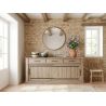 Buffet 221 cm CURTIS en décor chêne cuivre