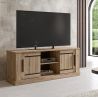 Meuble TV 145 cm CURTIS en décor chêne cuivre