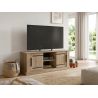 Meuble TV 145 cm CURTIS en décor chêne cuivre