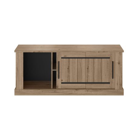 Meuble TV 145 cm CURTIS en décor chêne cuivre