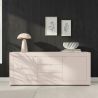 Buffet 210 cm BERGAME CACHEMIRE avec 2 portes et 3 tiroirs