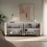 Buffet 230 cm LAGUNA avec 4 portes en coloris cachemire