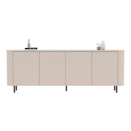Buffet 230 cm LAGUNA avec 4 portes en coloris cachemire