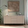 Buffet 180 cm LAGUNA avec 2 portes et 3 tiroirs en coloris cachemire