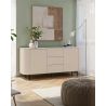 Buffet 180 cm LAGUNA avec 2 portes et 3 tiroirs en coloris cachemire
