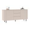 Buffet 180 cm LAGUNA avec 2 portes et 3 tiroirs en coloris cachemire