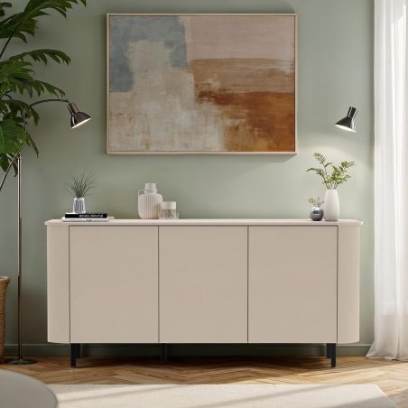 Buffet 180 cm LAGUNA avec 3 portes en coloris cachemire