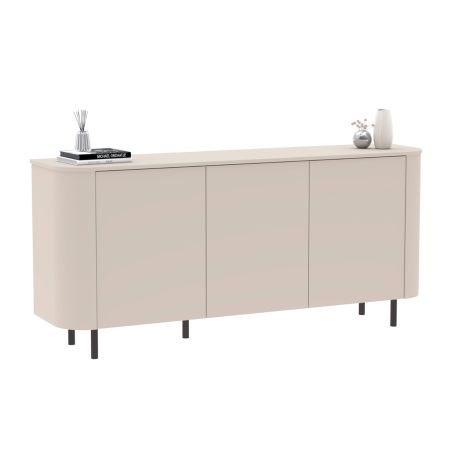 Buffet 180 cm LAGUNA avec 3 portes en coloris cachemire
