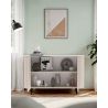 Buffet 130 cm LAGUNA avec 2 portes en coloris cachemire