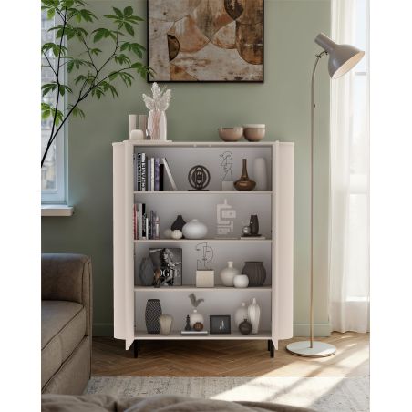 Buffet haut 2 portes LAGUNA en coloris cachemire