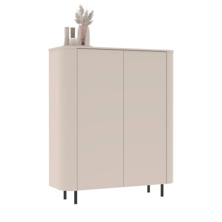 Buffet haut 2 portes LAGUNA en coloris cachemire