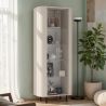 Vitrine 1 porte LAGUNA en coloris cachemire