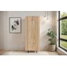 Colonne 80 cm LUCIUS avec 1 porte en décor chêne cadiz