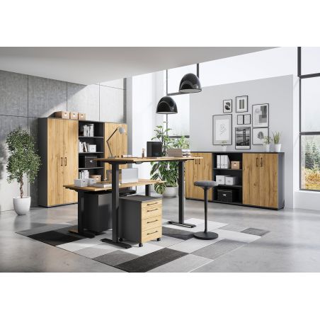 Etagère de bureau 4246 PRADES en coloris graphite