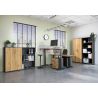Armoire de bureau 4247 PRADES en décor chêne Grandson et graphite