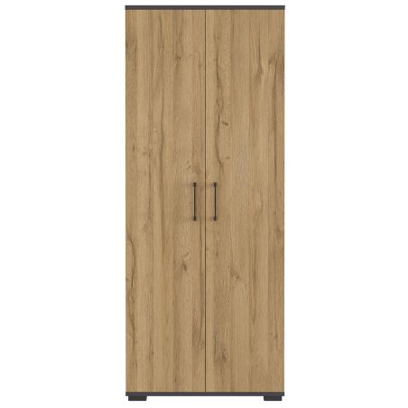 Armoire de bureau 4250 PRADES en décor chêne Grandson et graphite