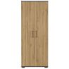 Armoire de bureau 4250 PRADES en décor chêne Grandson et graphite