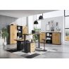 Bureau 4253 PRADES 180 cm réglable en hauteur, décor chêne Grandson