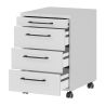 Caisson de bureau 4251 PRADES en coloris gris clair et graphite