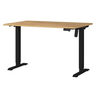 Bureau 8022 PRADES 120 cm réglable en hauteur électriquement, décor chêne Grandson