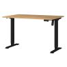 Bureau 8022 PRADES 120 cm réglable en hauteur électriquement, décor chêne Grandson