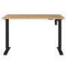 Bureau 8022 PRADES 120 cm réglable en hauteur électriquement, décor chêne Grandson