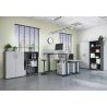 Bureau 8022 PRADES 120 cm réglable en hauteur électriquement, coloris gris clair