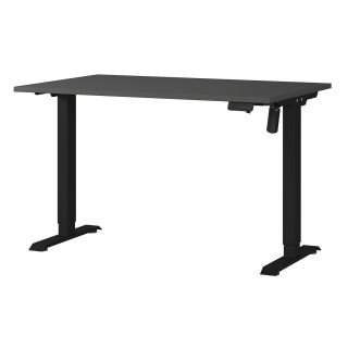 Bureau 8022 PRADES 120 cm réglable en hauteur électriquement, coloris graphite