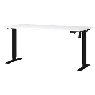 Bureau 8024 PRADES 160 cm réglable en hauteur électriquement, coloris blanc
