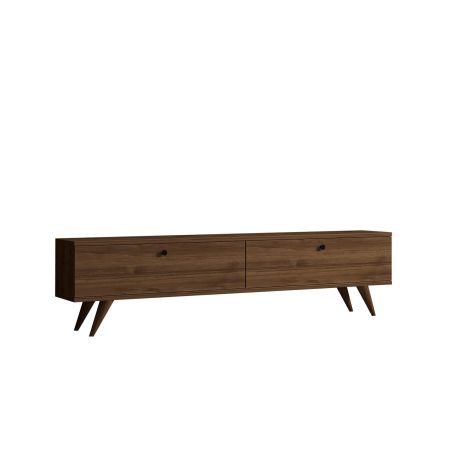 Meuble TV 160 cm PARIS en décor noyer