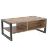 Table basse 105 cm HALDIR avec 1 tiroir en décor pin atlantic