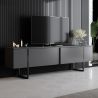 Meuble TV 180 cm LOUXOR gris anthracite