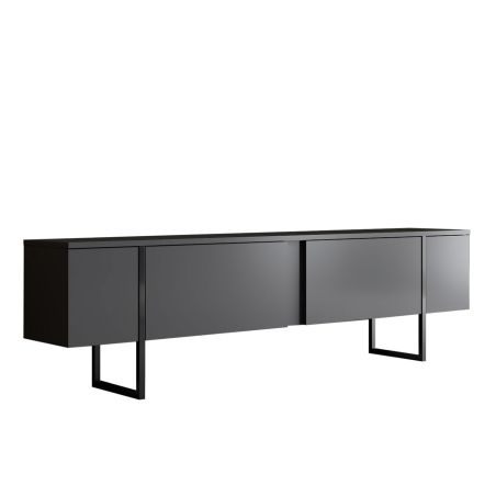 Meuble TV 180 cm LOUXOR gris anthracite