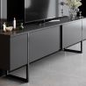 Meuble TV 180 cm LOUXOR gris anthracite