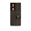 Gijon, armoire 100 cm - 4-portes + 3-niches - Henders and Hazel