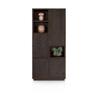 Gijon, armoire 100 cm - 4-portes + 3-niches - Henders and Hazel